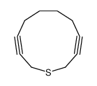 1-thiacycloundeca-3,9-diyne Structure