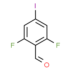 2,6-二氟-4-碘苯甲醛结构式