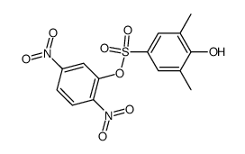 2,5-dinitrophenyl 3,5-dimethyl-4-hydroxybenzenesulphonate结构式