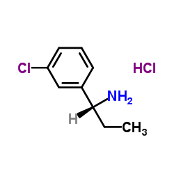 Benzenemethanamine, 3-chloro-.alpha.-ethyl-, (.alpha.R)- structure