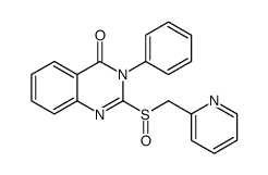 3-phenyl-2-(pyridin-2-ylmethylsulfinyl)quinazolin-4-one结构式