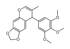 7-methyl-8-(3,4,5-trimethoxyphenyl)-8H-[1,3]dioxolo[4,5-g]chromene结构式