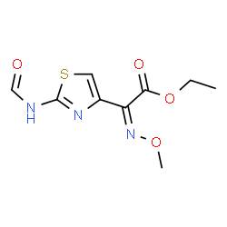 (Z)-ethyl 2-(2-formamidothiazol-4-yl)-2-(methoxyimino)acetate Structure