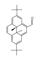 2,7-di-tert-butyl-4-formyl-trans-10b,10c-dimethyl-10b,10c-dihydropyrene结构式