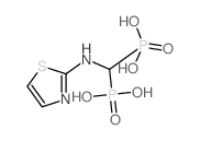 [[(2-thiazolyl)amino]methylene]-1,1-bisphosphonate Structure