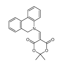 2,2-dimethyl-5-(5-(5,6-dihydrophenanthridinyl)methylene)-1,3-dioxane-4,6-dione Structure