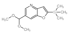 6-(Dimethoxymethyl)-2-(trimethylsilyl)furo[3,2-b]pyridine Structure