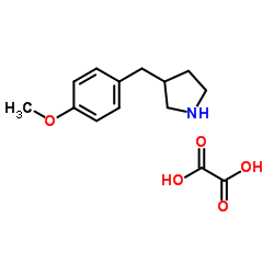 3-(4-METHOXYBENZYL)PYRROLIDINE OXALATE Structure