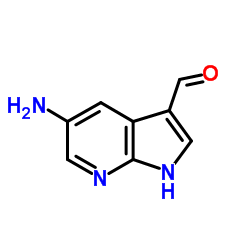 5-Amino-7-azaindole-3-carbaldehyde结构式