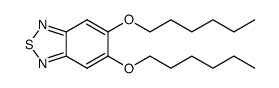 5,6-双(己氧基)苯并[c][1,2,5]噻二唑结构式