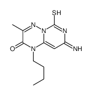8-amino-1-butyl-3-methyl-6-sulfanylidenepyrimido[1,6-b][1,2,4]triazin-2-one Structure