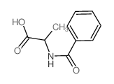 N-Benzoylalanine structure