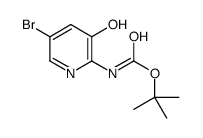 5-溴-3-羟基吡啶-2-氨基甲酸叔丁酯结构式