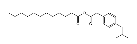 dodecanoic 2-(4-isobutylphenyl)propanoic anhydride Structure