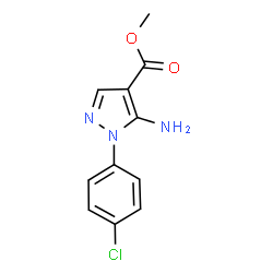Methyl 5-amino-1-(4-chlorophenyl)-1H-pyrazole-4-carboxylate Structure