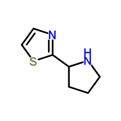 2-(2-Pyrrolidinyl)-1,3-thiazole结构式