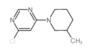 4-Chloro-6-(3-methyl-1-piperidinyl)pyrimidine结构式