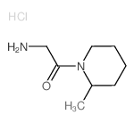 2-Amino-1-(2-methyl-1-piperidinyl)-1-ethanone hydrochloride Structure