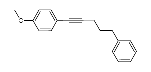 1-methoxy-4-(5-phenylpent-1-yn-1-yl)benzene Structure