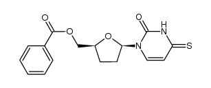 5'-O-benzoyl-2',3'-dideoxy-4-thiouridine结构式