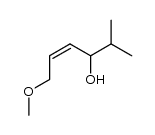 (Z)-6-methoxy-2-methyl-4-hexen-3-ol结构式