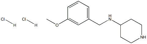 N-(3-甲氧基苄基)哌啶-4-胺二盐酸盐结构式