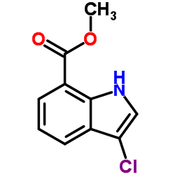 Methyl 3-chloro-1H-indole-7-carboxylate Structure