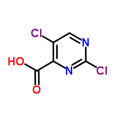 2,5-Dichloro-4-pyrimidinecarboxylic acid结构式