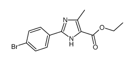 ethyl 2-(4-bromophenyl)-4-methyl-1H-imidazole-5-carboxylate Structure