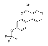 4-[4-(trifluoromethoxy)phenyl]pyridine-3-carboxylic acid结构式