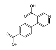4-(4-carboxyphenyl)pyridine-3-carboxylic acid结构式