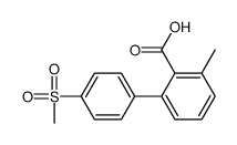 2-methyl-6-(4-methylsulfonylphenyl)benzoic acid结构式