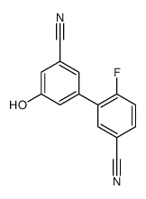 3-(3-cyano-5-hydroxyphenyl)-4-fluorobenzonitrile结构式