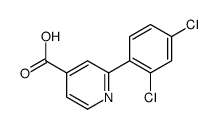 2-(2,4-dichlorophenyl)pyridine-4-carboxylic acid结构式