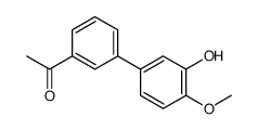 1-[3-(3-hydroxy-4-methoxyphenyl)phenyl]ethanone结构式