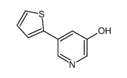 5-thiophen-2-ylpyridin-3-ol结构式