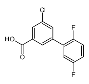 3-chloro-5-(2,5-difluorophenyl)benzoic acid Structure