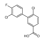 4-chloro-3-(3-chloro-4-fluorophenyl)benzoic acid Structure