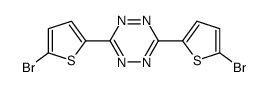3,6-双(5-溴噻吩-2-基)-1,2,4,5-四嗪结构式