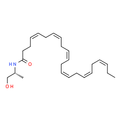 (R)-(+)-Docosahexaenyl-1'-Hydroxy-2'-Propylamide(solution) Structure