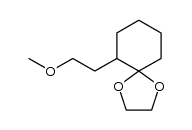 1,1-ethylenedioxy-2-(2-methoxyethyl)cyclohexane Structure