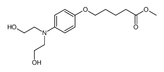 methyl 5-(4-(bis(2-hydroxyethyl)amino)phenoxy)pentanoate结构式