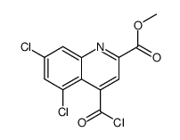 4-Chlorocarbonyl-5,7-dichloro-2-methoxycarbonylquinoline Structure