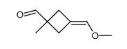Cyclobutanecarboxaldehyde, 3-(methoxymethylene)-1-methyl- (9CI)结构式