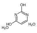 1H-pyrimidine-2,4-dione,dihydrate Structure