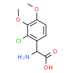 2-Amino-2-(2-chloro-3,4-dimethoxyphenyl)acetic Acid structure