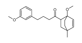 1-(1-methoxy-4-methylbicyclo<2.2.2>oct-5-en-2-yl)-4-(3-methoxyphenyl)butan-1-one Structure