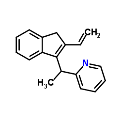 2-[1-(2-Vinyl-1H-inden-3-yl)ethyl]pyridine Structure