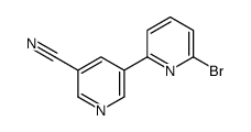 5-(6-bromopyridin-2-yl)pyridine-3-carbonitrile结构式