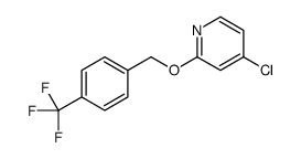 4-chloro-2-[[4-(trifluoromethyl)phenyl]methoxy]pyridine结构式